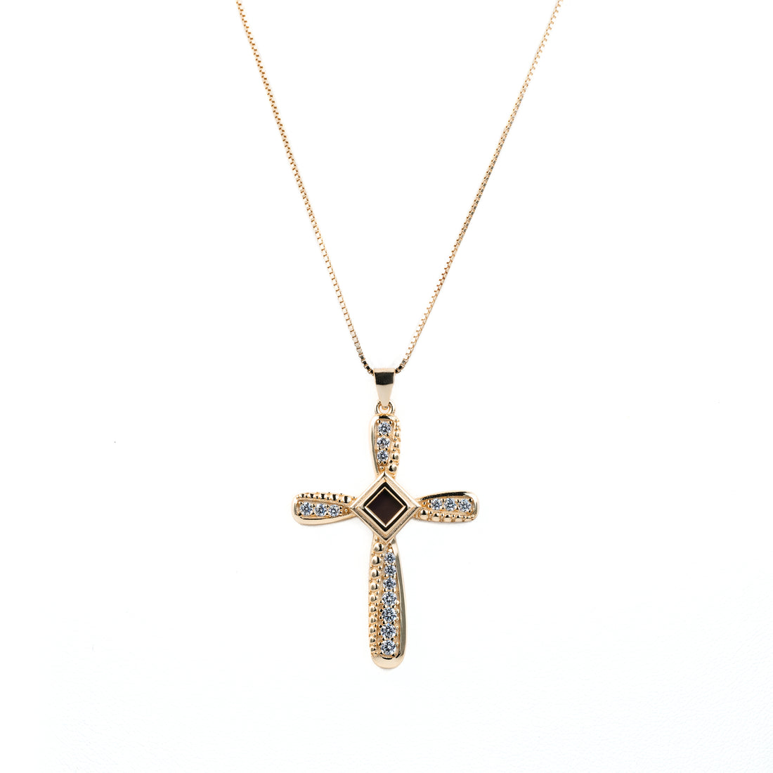 Mary Cross Pendant Necklace