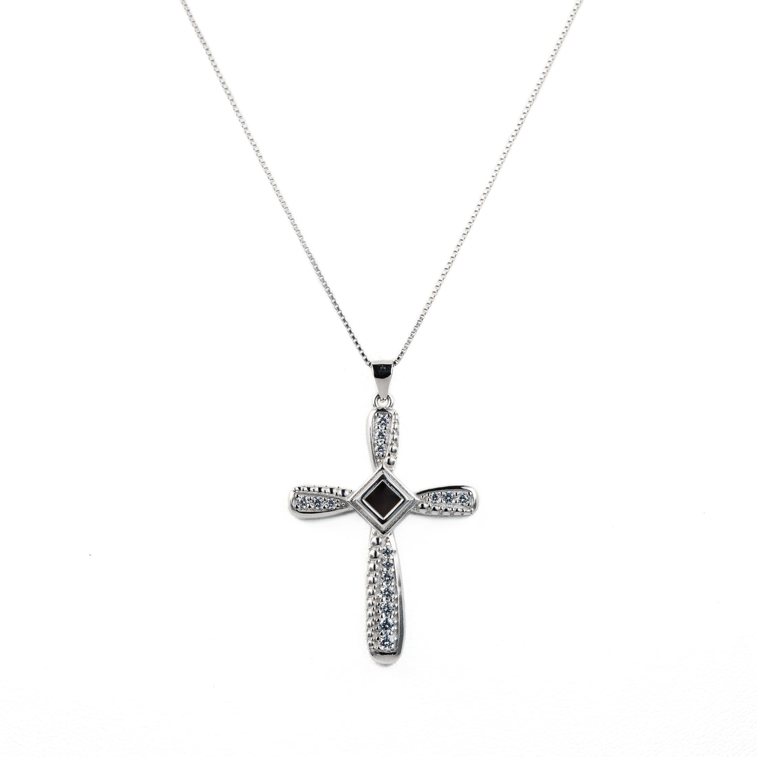 Mary Cross Pendant Necklace