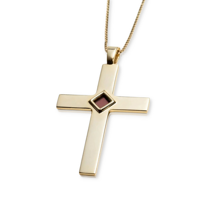 Halo Cross Pendant Necklace