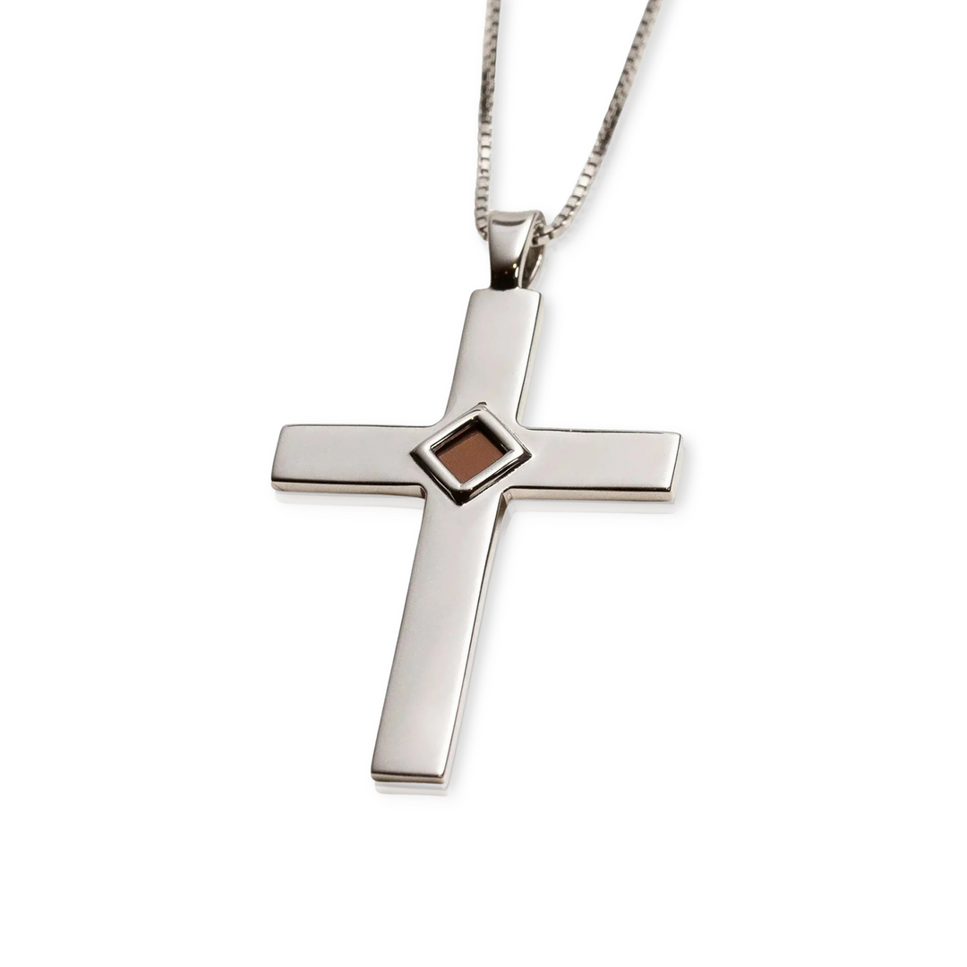 Halo Cross Pendant Necklace