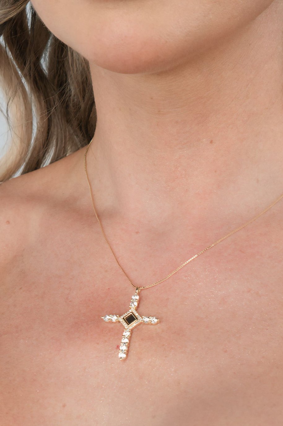 Celestial Cross Pendant Necklace