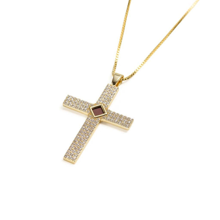 Radiant Faith Cross Pendant Necklace