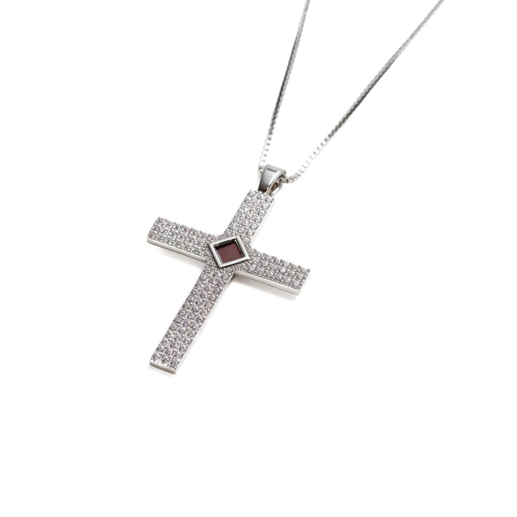 Radiant Faith Cross Pendant Necklace